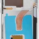 Original for S22 Ultra, OLED LCD Display Touch Screen Digitizer Assembly S22ultra SM S908B LCD Screen Replacement with Frame, 6.7 Inch (Silver)