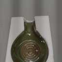 JINIHFW Spoon Rest for Kitchen, Ceramic Spoon Holder for Stove Top, Cooking Spoon Holder,Kitchen Spoon Rest,Heat Resistant Utensil Rest for Countertop,1 PCS (Green)