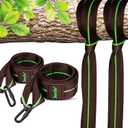 Swurfer Tree Swing Hammock Straps Hanging Kit for Hammock, Tree Swings, Durable, Weatherproof, Rust Free, Secure Lock Snap Carabiners Included, Weight Limit 2200 lbs Per Strap (3 Feet - 2 Straps)
