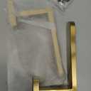 2 Pack Metal Curtain Holdbacks Modern Curtain Tiebacks U Shaped Curtain Hooks for Wall Curtain Pull Backs Curtain Holders Curtain Tie Backs for Curtains (2, Gold)