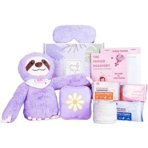 First Period Kit for Girls 9-12 Period Starter for Tweens Period Comfort Kits for Girls 10-12 First Period Gifts for Girls Teen Girl Emergency Kit for School (Purple)