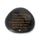 VELENTI Dad Birthday Gifts Decorative Stones - You are My Rock Engraved Decorative Accessories - Heartwarming Birthday Gift for Dad - Happy Birthday Dads Gift from Son, Daughter