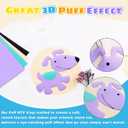 MEVOREW Puff Vinyl Heat Transfer-18 Pcs Puff HTV Heat Transfer Vinyl Sheets Assorted Colors, 3D Puffy Iron on Vinyl for Tshirts, DIY Crafts, Compatible with Cricut& All Cutters, Easy to Cut& Weed