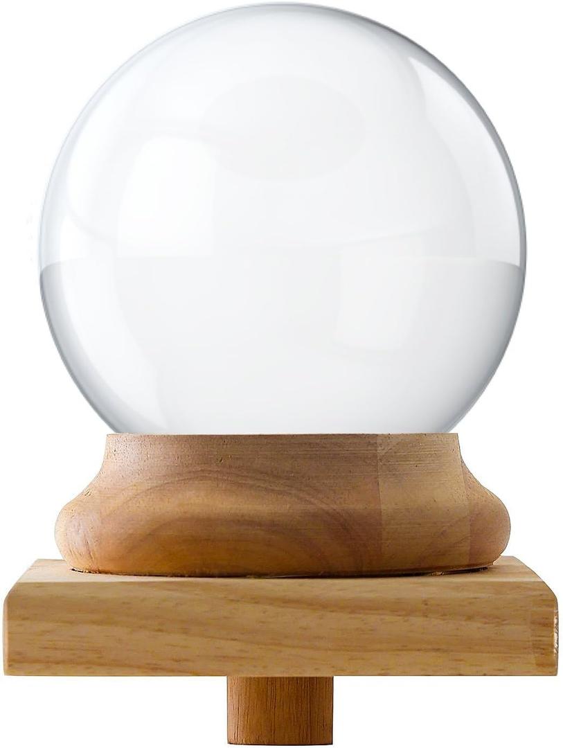 Amlong Crystal Newel Post Cap Finial - Crystal Ball 150mm (6 inch) Diameter
