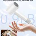 Hair Dryer, 160000 RPM High-Speed Ionic Blow Dryer Portable Professional Lightweight Hair Dryers with 200 Million Negative Ions, Fast-Drying, Quiet Hair Dryer with Nozzle for Home, Salon, Travel（HF03）