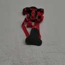 Plutus Pet Adjustable No Pull Dog Harness with Leather Accents, Heavy Duty Reflective Nylon Vest for Training, Hiking, Easy Walk Harness for Small, Medium, Large Dogs (Red, M)