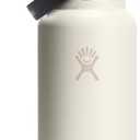Hydro Flask Water Bottle - Insulated Stainless Steel - Wide Straw Lid, Non Spill, Leakproof in 32 Oz Ivory