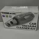THINKWORK Car Cleaning Kit, Car Detailing Kit Interior Cleaner with High Power Handheld Vacuum, 10Pcs Detailing Brush and Storage Bag, Gray Auto Interior Cleaning Kit for Men