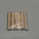 PATIKIL 3 Pcs 4" Tall Candle Covers Sleeves, 3 Pcs Metal E12 Chandelier Socket Sleeves with Insulation Heat Shrinkable Flame Retardant Tube Bulb Light Base Holder for Lamps, Golden