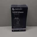AMZCHEF Coffee Grinder, Coffee Bean Grinder for Home Use with Precise Grinding, LED Control Panel, Detachable Funnel Stand, Anti-static Design, 48 Grind Settings, Silver