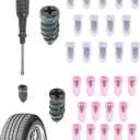 Tire Plug Kit,Car Accessories Tire Repair Rubber Nail Kit,Automotive Replacement Vacuum Tires Repair Tools,Suitable for Cars,Mountain Bikes, Electric Bikes,Motorcycles,Truck,Bus (30pcs)