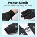 Kids Winter Warm Gloves - Touchscreen Thermal Water-Resistant for Boys Girls Running Cycling Football in Cold Weather (Pink, XL)