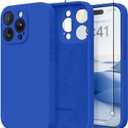 Magnetic for iPhone 14 Pro Case, Compatible with MagSafe, [Full Camera Protection][Screen Protector] Silicone Shockproof Protective Phone Case for iPhone 14 Pro 6.1", Klein Blue