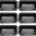 6 PCS Mini Nonstick Carbon Steel Baking Bread Pan,Mini Loaf Pans,Small Banana Bread Tins,6.2" x 3.2"