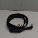 uxcell PU Leather Bag Strap, 41.7"-45.3" Adjustable Crossbody Replacement Straps 1.5" Width for Cross Body Bag, Shoulder Bag (Black, Silver Clasp)