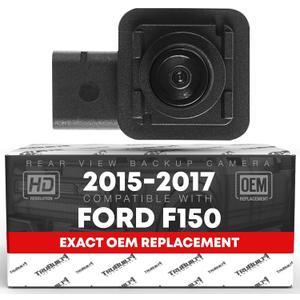 Rear View Backup Camera - Compatible with 2015-2017 Ford F-150, 2018-2019 Ford Lobo - Reverse Park Assist Camera Replacement - OEM FL3Z19G490D, 590-080