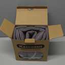 Thickened Carseat Head Support for Infant, Infant Car Seat Insert with Extra Headrest for Preemie to Newborn, Adjustable Baby Car Seat Cushion with Filled Natural Spong (Gray)