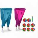 Granny Pants Yard Game, 2026 New Granny Pants Outdoor Game, 2pcs Giant Pants with 8 Bouncy Balls and Pump Set, Funny Giant Party Game for Adults, Lawn Field Game Set Gifts, Family Backyard Games