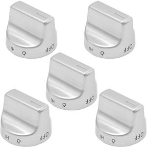 5Pcs W11239985 Stove Control Knobs, Replacement for Whirlpool Gas Stove Models WFG525S0HZ1 WFG550S0HZ0 WFG525S0HZ0 WFG525S0JV0, Replaces W10850015 PD00061875