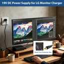 19V Adapter Charger for LG 49LJ5100 UC 49LJ510M 43LF5100T 43LF510Y 43LF510B 34WL750 35WN65C 32GN600 32MU59 LCD LED HD TV Monitor Power Supply Cord Replacement for LCAP40 EAY63031601 EAY63031604