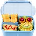 MISS BIG Bento Box,Bento Box Adult,Lunch Box,Ideal Leak Proof Lunch Containers,No BPAs and No Chemical Dyes Bento Lunch Box,Dishwasher and Microwave Safe Lunch Containers for Adults(1900ml Blue)
