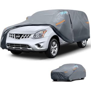 Waterproof Nissan Rogue(2007-2025) Car Cover with Breathable Vents, [2025 Upgrade] Premium Covers with Cotton Liner and Zipper Door, Sun Rain Snow Dust Uv Protection.(Gift with Towel)