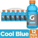 Gatorade Thirst Quencher, Cool Blue, 12 Fl Oz (Pack of 12)