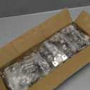 20pcs Inset Cabinet Hinge Frameless Concealed Door Hinges European Soft Closing Four-Hole Mounting Plate Hinges Nickel Plated Finish (10 Pairs)