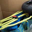 Old Bahama Bay Beach Cart with Big Balloon Wheels for Sand | Collapsible Beach Wagon with Cooler Bag, Umbrella Holder, Chair Rack & Large Mesh Storage, 100 LBS Capacity