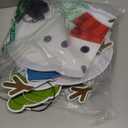 Large Illuminated Christmas Snowman Outdoor Decoration, 3-Piece pre-Installed Light 2D Snowman Family Set, Equipped with 30 Warm White Lights, Suitable for Balconies, lawns, and Gardens