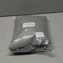 Queen Bed Skirt, Pleated Waffle Weave Bed Skirt with Split Corners, Tailored Dust Ruffle 16 Inch Drop Easy Fit, Machine Washable (Grey, Queen - 16" Drop)