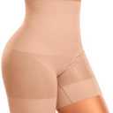 Werena Shapewear Shorts Tummy Control for Women High Waisted Body Shaper Underwear Slimming Slip Shorts Under Dresses M