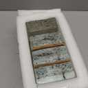 4 Pack-7.9"x3.9"x2" High Transparency ice Crystal Patterned Rectangular Solid Glass Brick - Used in Building Fields Such as wall partitions, as Well as for DIY Lighting fixtures, DIY Tables etc.