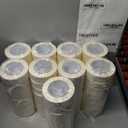 Fumete 72 Rolls White Painters Tape Bulk 1.5 Inch x 55 Yards Painters Masking Tape No Residue Wall Painting Tapes for Wall Painting Decoration DIY Supplies