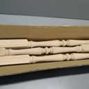 Junkin 6 Pack 37.4" Wooden Baluster Spindles Wood Stair Balusters | Unfinished Wood Baluster, Decorative Wood Spindles Unpainted, Wooden Spindles for Crafts, Woodworking, Furniture Improvement