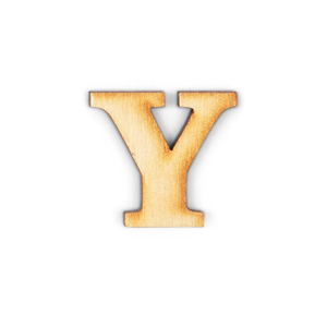 4-Inch Decorative Wooden Letter Y - Alphabet Letters for DIY Wall Signs, Table & Shelf Decorations - Wood Letters for Crafts & Party Decor
