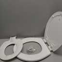 Mayfair NextStep2 Toilet Seat with Built-In Potty Training Seat, Slow-Close, Removable that will Never Loosen, Round, White