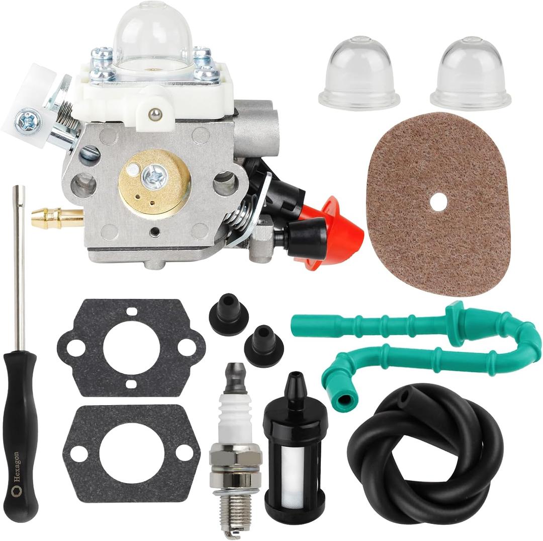 C1M-S267A Carburetor for Stihl FS56RC Weed Eater FS70R FS40C FS50 KM56RC FS56 FS56C FS56R FC56 FS70C FS70RC HT56RC FS 56RC Trimmer Parts 4144 120 0608 Plastic Throttle Cable Carb.