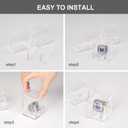 Championship Ring Display Case, Clear Tournament Championship Ring Holder Box, Acrylic Display Easel Box and Stand Holder for Baseball Softball Championship Rings Cheer Leading Rings, 10Pcs