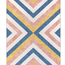 8x10 ft Area Rug Machine Washable Rug Distressed Carpet Stain Resistant Non-Slip Geo Stytle Living Room Rug Floor Cover for Dining Office Bedroom, Multicolor  