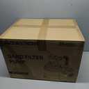 AQUASTRONG Sand Filter Pump for Above Ground Pool with Timer, 2/3 HP Pool Pumps Above Ground 3000 GPH for Pools up to 11000GAL,12in Pool Filter with 6-Way Valve, Improved Circulation and Filtration