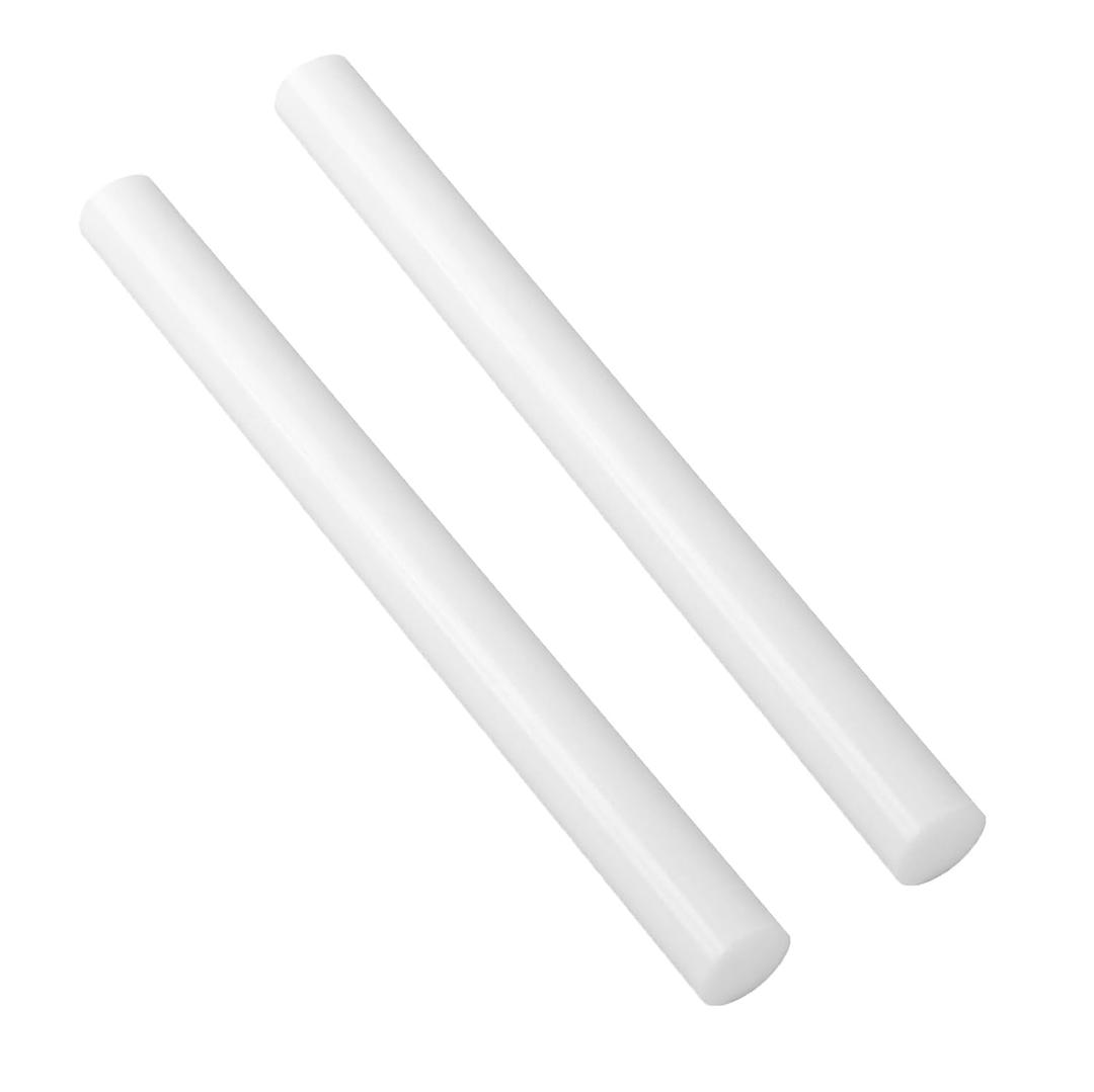 (2 Pack) Round Acetal Copolymer Rods - Standard Tolerance 1-Inch Diameter and 12-Inch Length Opaque White Acetal Copolymer Rods Meets ASTM D6778 Specifications Perfect for Non-Marring Fixtures