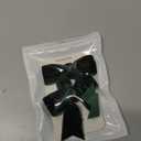 Cute Dark Green Velvet Hair Bow Clips 3" Fall Bowknot Alligator Barrettes Hairpins for Baby Girls, Toddlers, Kids , Teens Christmas Party Dress Accessories Handmade Birthday Gift 2 Pack