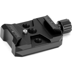 Koolehaoda Quick Release Plate Clamp Camera Mount Arca Swiss QR Clamp Adapter with 3/8"&1/4" Screw Hole Compatible with DSLR Camera Stabilizer Tripod Slider Gimbal Ball Head Monopod