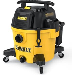 DEWALT 9 Gallon STEALTHSONIC Ultra Quiet Poly Shop Vacuum Wet/Dry, DXV09P-QTA Noise Reduction Vac for Shop, Heavy Duty Shop Vacuum for