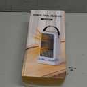 Small Space Heater for Indoor Use, Portable Desk Heater with 2s Instant Warmth, Ceramic Heating, Dual Power Modes, Timer & Overheat Protection  Personal Space Heater for Bedroom, Office, Home (White)