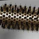 Sndyi Small Round Brush for Blow Out, Nano Thermal Ceramic Ionic Round Hair Brush with Boar Bristles, Boost Shine & Volume, For Short Hair with Quick Blow Drying & Salon Styling - 2.3'', Barrel 1.3''