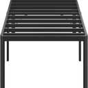 Lutown-Teen 25 Inch High Twin XL Bed Frames with Rounded Corner Legs, Heavy Duty Metal Twin XL Platform Bed Frame with Steel Slats Support, No Box Spring Needed, Noise Free, Easy Assembly