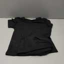 ZFLM Casual Workout Two Piece Outfits for Women Fitted Crew Neck T-shirt High Waist Pants Matching Sets Streetwear (Medium, Black)