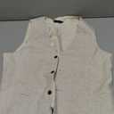Men's Suit 3 Piece Linen Suits Slim Fit Suit Blazer Vest Pants Set Wedding Prom Tuxedos Business Casual Suit, M